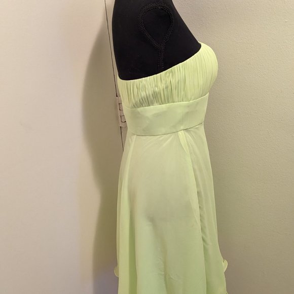 Flirty Neon Lime Strapless Dress: Never Worn - Picture 5 of 6